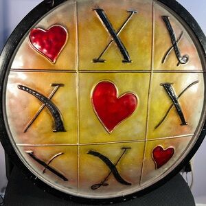 Abstract Heart and Crosses Wall Art